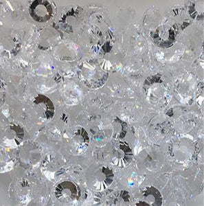Rhinestones-Glass Round Flat Back- Transparent clear- 1440 loose pieces