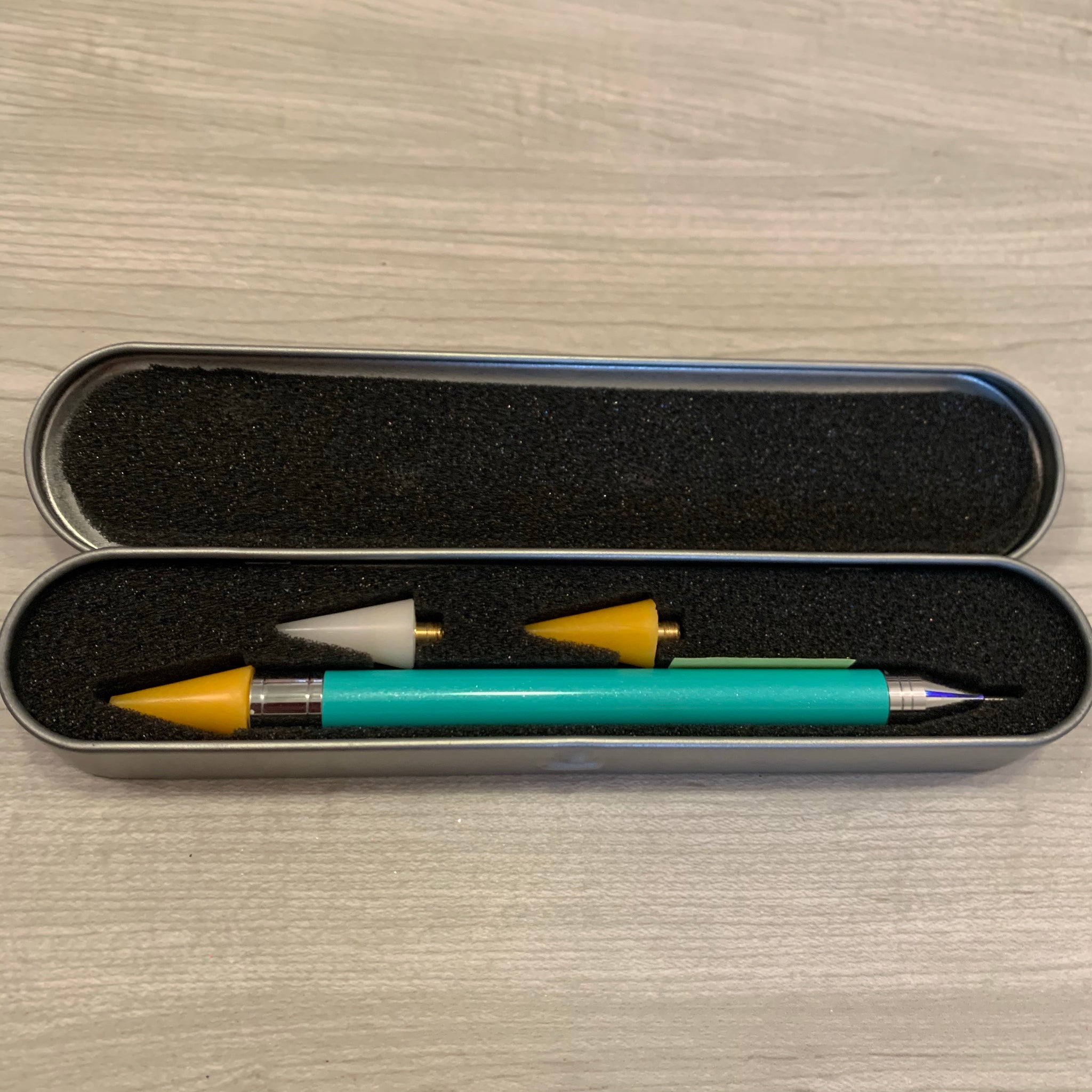 Wax pencil in Case with replacement wax